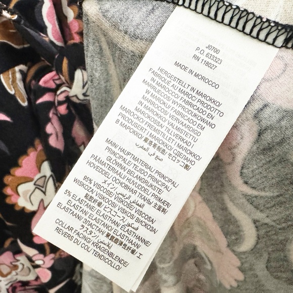 Boden Tall Lavinia Jersey Wrap Midi Dress Floral Print - Picture 6 of 7